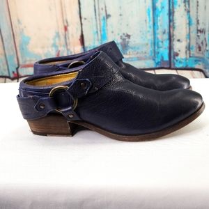 Frye Carson Belted Harness Mules